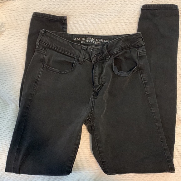 American Eagle Black Hi-Rise Jegging Super Stretch - Picture 4 of 4